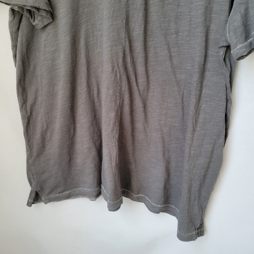 John Varvatos Short Sleeve Polo Shirt Gray XXL - Picture 7 of 14